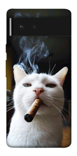 Чохол itsPrint Cat cigar для Google Pixel 6
