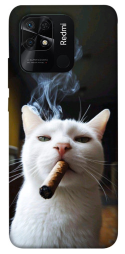 Чехол itsPrint Cat cigar для Xiaomi Redmi 10C
