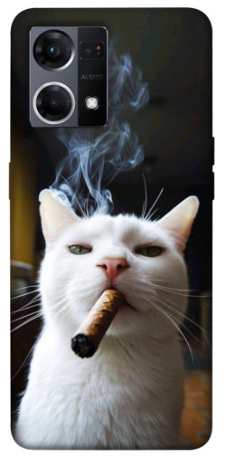 Чохол itsPrint Cat cigar для Oppo Reno 7 4G