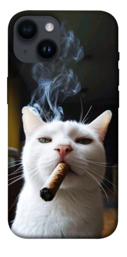 Чехол itsPrint Cat cigar для Apple iPhone 14 (6.1")