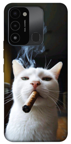 Чохол itsPrint Cat cigar для TECNO Spark 8C