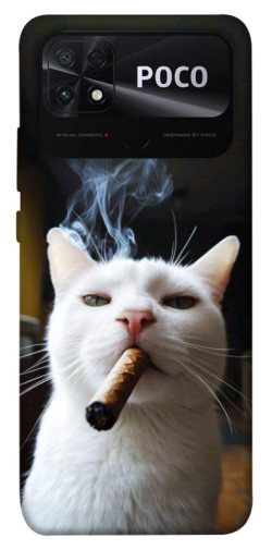 Чехол itsPrint Cat cigar для Xiaomi Poco C40