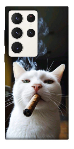 Чехол itsPrint Cat cigar для Samsung Galaxy S23 Ultra
