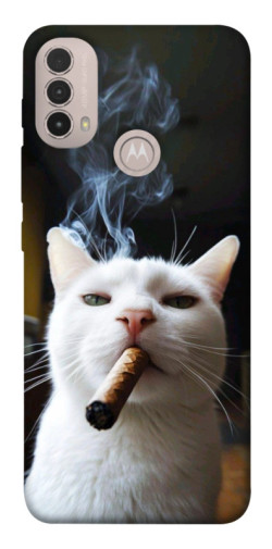 Чехол itsPrint Cat cigar для Motorola Moto E40