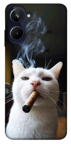Чехол itsPrint Cat cigar для Realme 10 4G