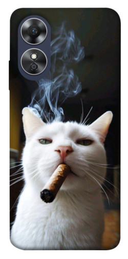 Чохол itsPrint Cat cigar для Oppo A17