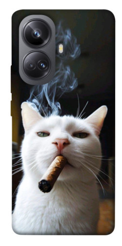 Чехол itsPrint Cat cigar для Realme 10 Pro+