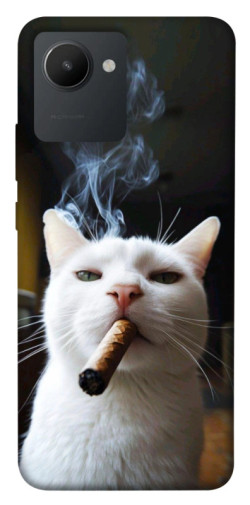 Чехол itsPrint Cat cigar для Realme C30s