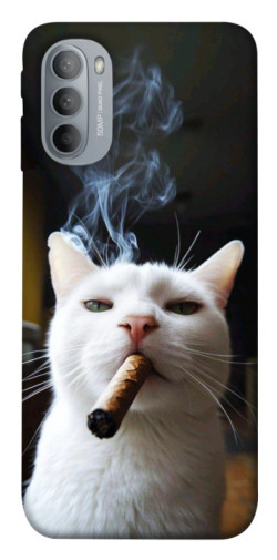 Чехол itsPrint Cat cigar для Motorola Moto G31
