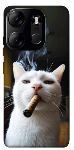 Чехол itsPrint Cat cigar для Tecno Spark Go 2023
