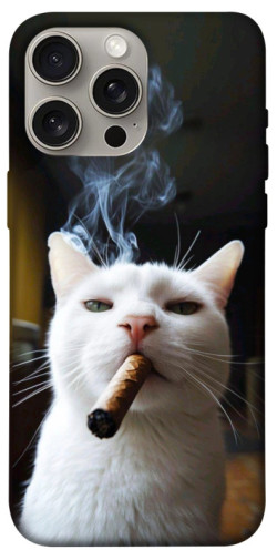 Чохол itsPrint Cat cigar для Apple iPhone 15 Pro Max (6.7")