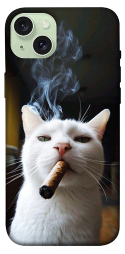 Чохол itsPrint Cat cigar для Apple iPhone 15 Plus (6.7")