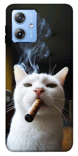 Чохол itsPrint Cat cigar для Motorola Moto G84