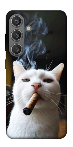 Чехол itsPrint Cat cigar для Samsung Galaxy S24
