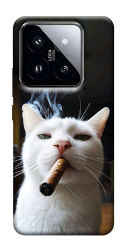 Чохол itsPrint Cat cigar для Xiaomi 14 Pro
