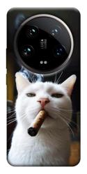 Чехол itsPrint Cat cigar для Xiaomi 14 Ultra