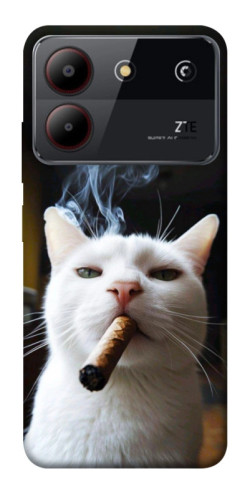 Чехол itsPrint Cat cigar для ZTE Blade A54 4G
