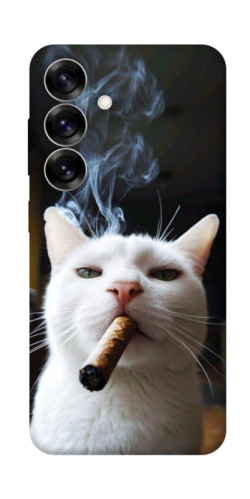 Чехол itsPrint Cat cigar для Samsung Galaxy S25