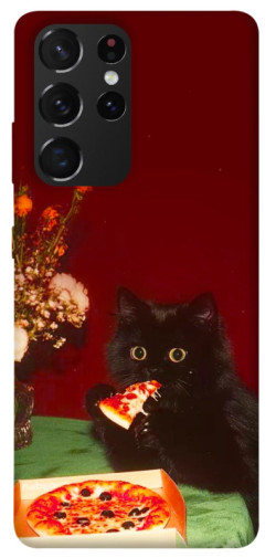 Чехол itsPrint Pizza paws для Samsung Galaxy S21 Ultra