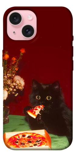 Чехол itsPrint Pizza paws для Apple iPhone 15 (6.1")