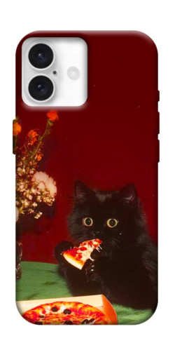 Чехол itsPrint Pizza paws для Apple iPhone 16 Plus (6.7")