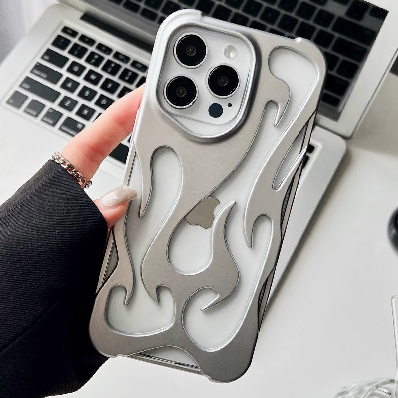 3D TPU чехол WinFire для Apple iPhone 14 Pro Max (6.7) | Металлик на картинке №2