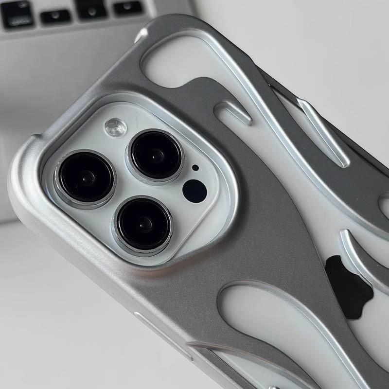3D TPU чехол WinFire для Apple iPhone 14 Pro Max (6.7) | Металлик на картинке №4