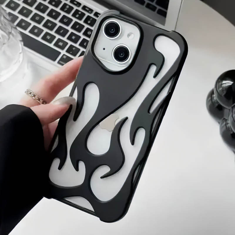 3D TPU чехол WinFire для Apple iPhone 15 (6.1) | Металлик на картинке №5