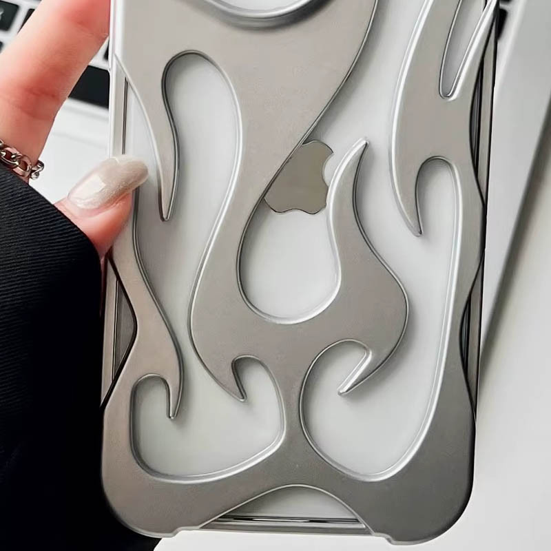 3D TPU чехол WinFire для Apple iPhone 16 Plus (6.7) | Металлик на картинке №3