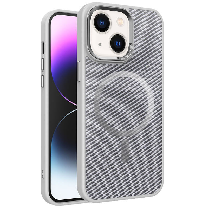 Чохол Carbon Mirage with MagSafe для Apple iPhone 15 (6.1) | Metal Buttons на малюнкі №1