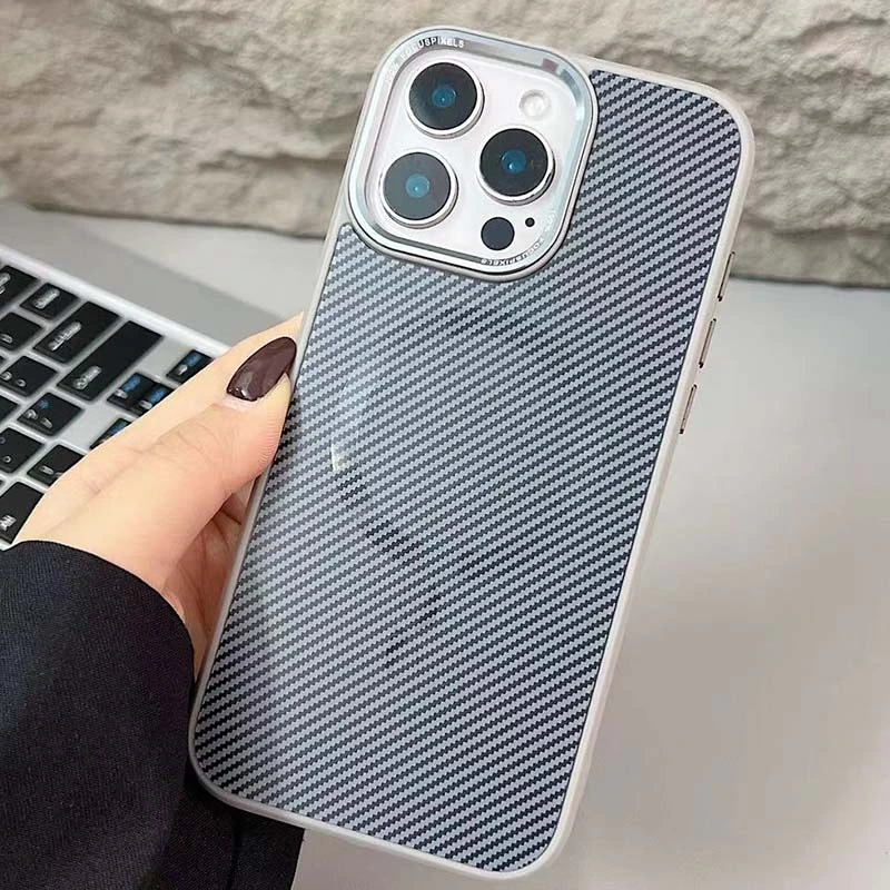 Чехол TPU+PC Carbon Mirage with MagSafe для Apple iPhone 16 Pro (6.3"), Grey 1, TPU+PC, купить оптом с доставкой