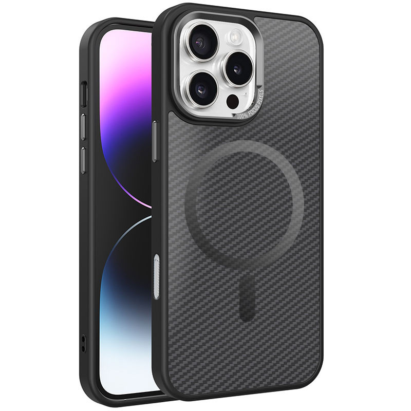 Чехол Carbon Mirage with MagSafe для Apple iPhone 16 Pro Max (6.9) | Metal Buttons на картинке №1