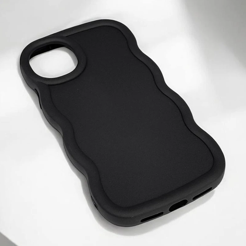 Чехол TPU Ripple для Apple iPhone 15 (6.1"), Black 2, TPU, купить оптом с доставкой