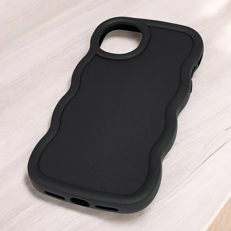 Чехол TPU Ripple для Apple iPhone 15 (6.1"), Black 3, TPU, купить оптом с доставкой
