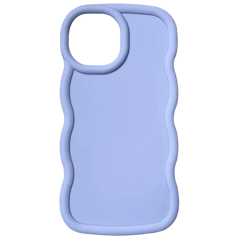 Чехол TPU Ripple для Apple iPhone 15 (6.1"), Lilac Blue, TPU, купить оптом с доставкой