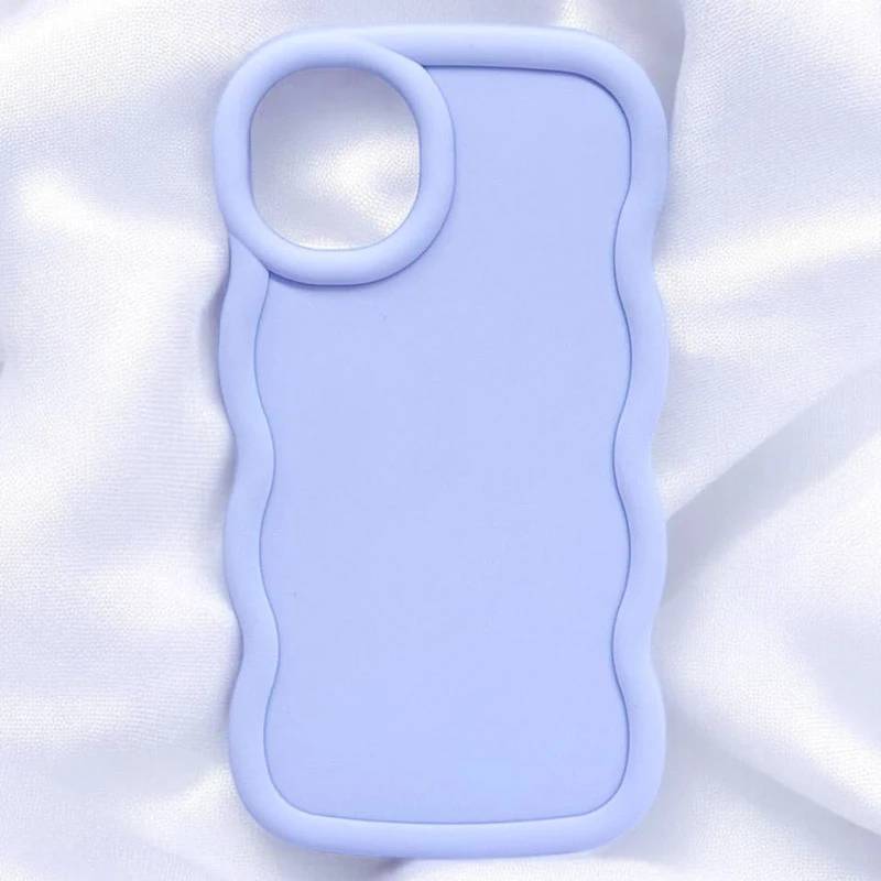 Чехол TPU Ripple для Apple iPhone 15 (6.1"), Lilac Blue 1, TPU, купить оптом с доставкой