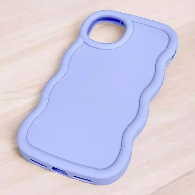 Чехол TPU Ripple для Apple iPhone 15 (6.1"), Lilac Blue 2, TPU, купить оптом с доставкой