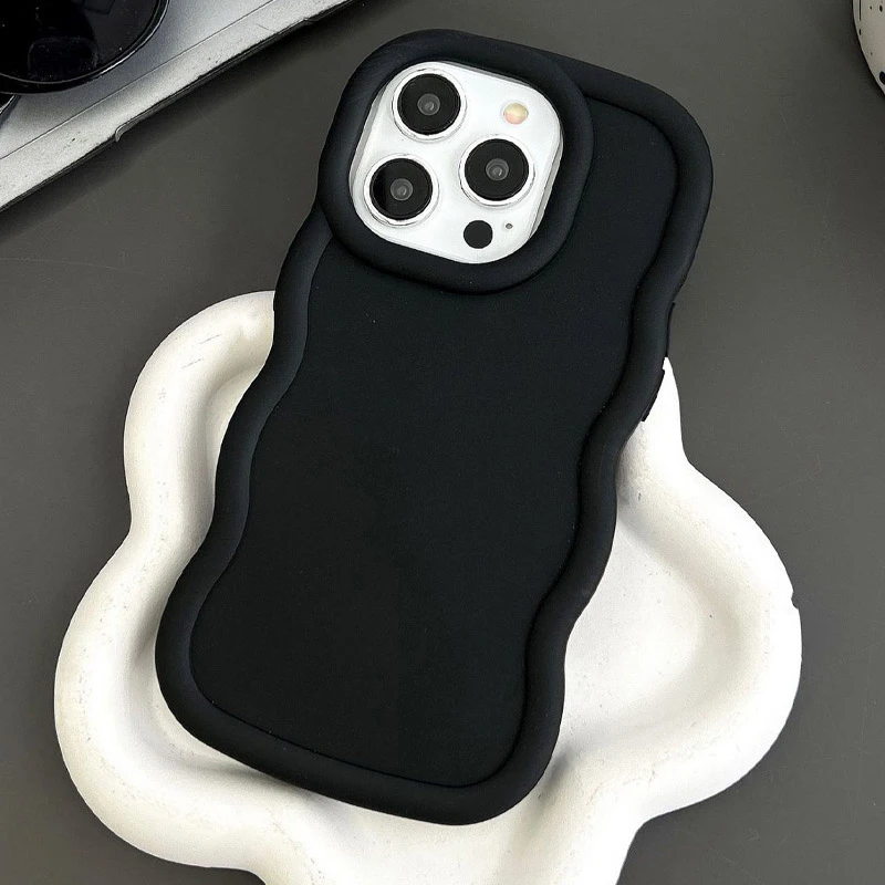 Чехол TPU Ripple для Apple iPhone 15 Pro (6.1"), Black 1, TPU, купить оптом с доставкой