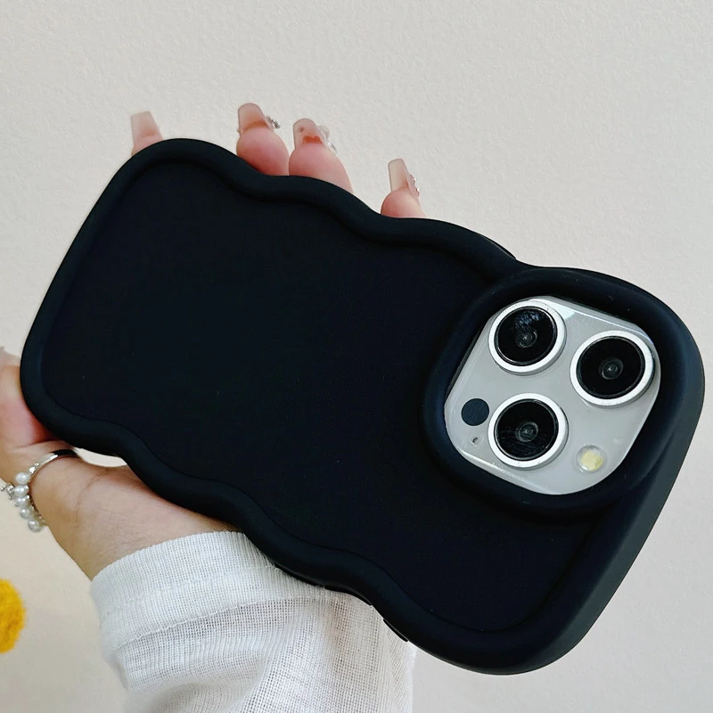 Чехол TPU Ripple для Apple iPhone 15 Pro (6.1"), Black 2, TPU, купить оптом с доставкой