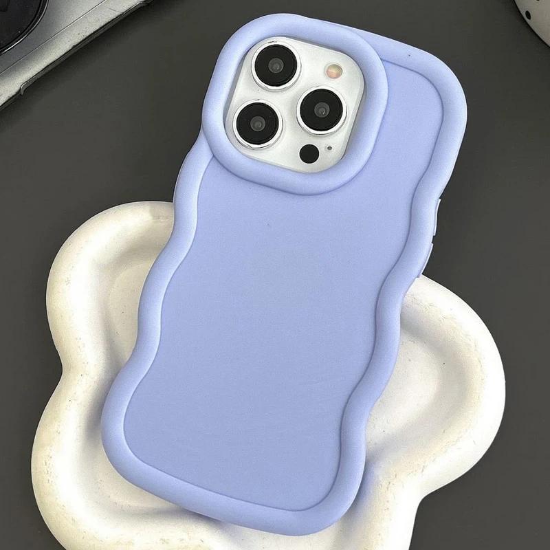 Чехол TPU Ripple для Apple iPhone 15 Pro (6.1"), Lilac Blue 1, TPU, купить оптом с доставкой