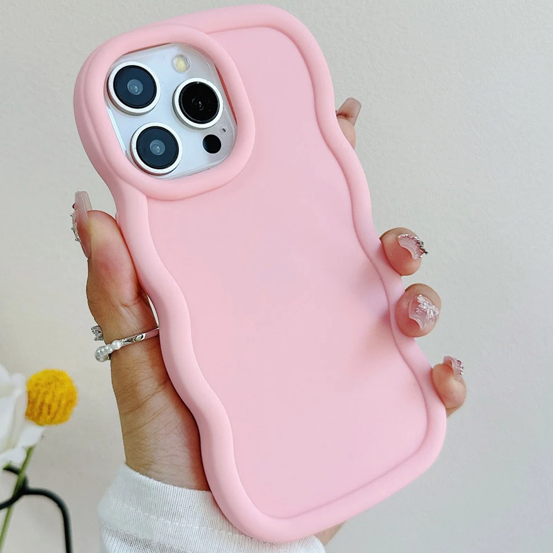 Чехол TPU Ripple для Apple iPhone 15 Pro (6.1"), Pink 1, TPU, купить оптом с доставкой