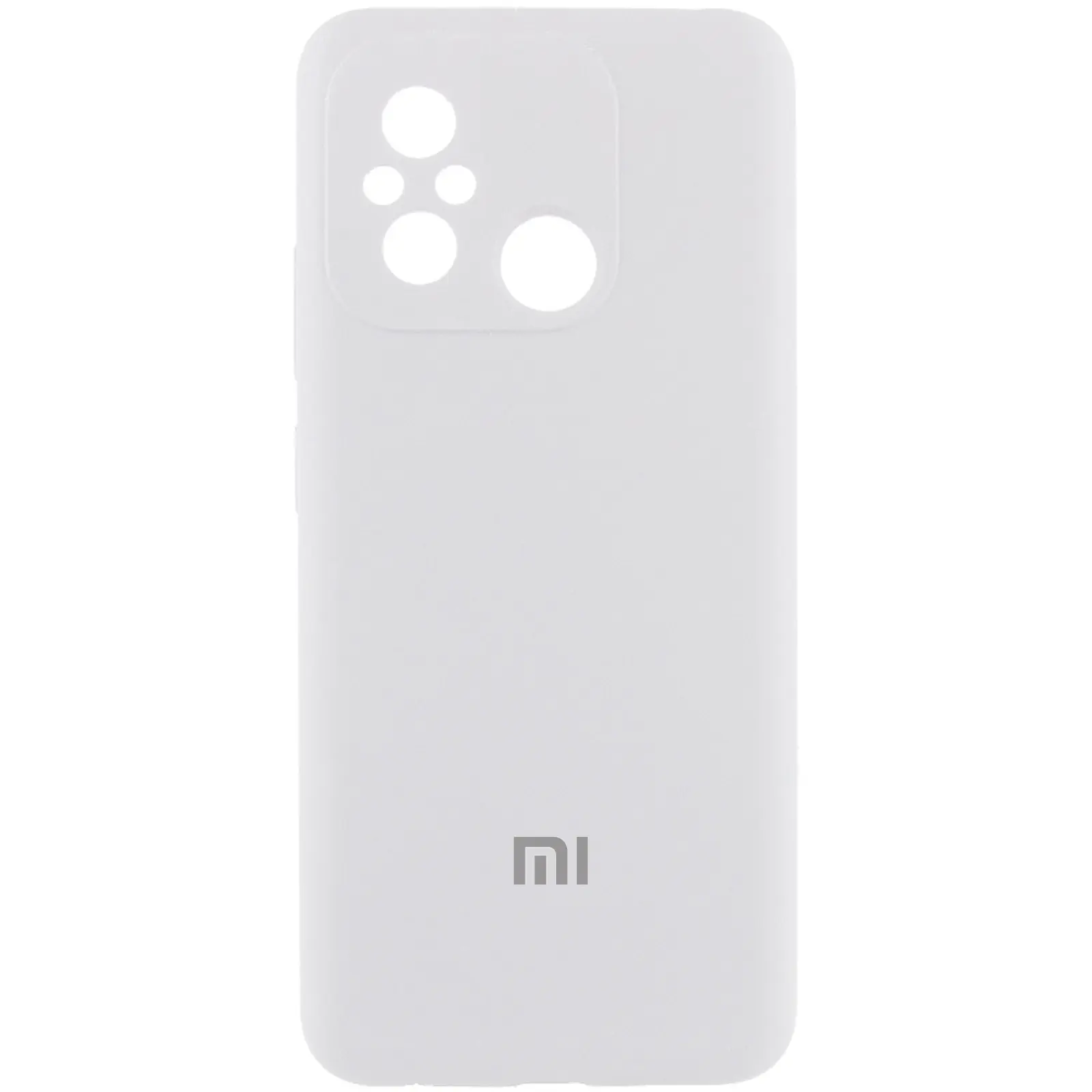 Чехол Silicone Cover Lakshmi Full Camera (AA) with logo для Xiaomi Redmi 12C / Poco C55, Белый / White, Силикон, купить оптом с доставкой