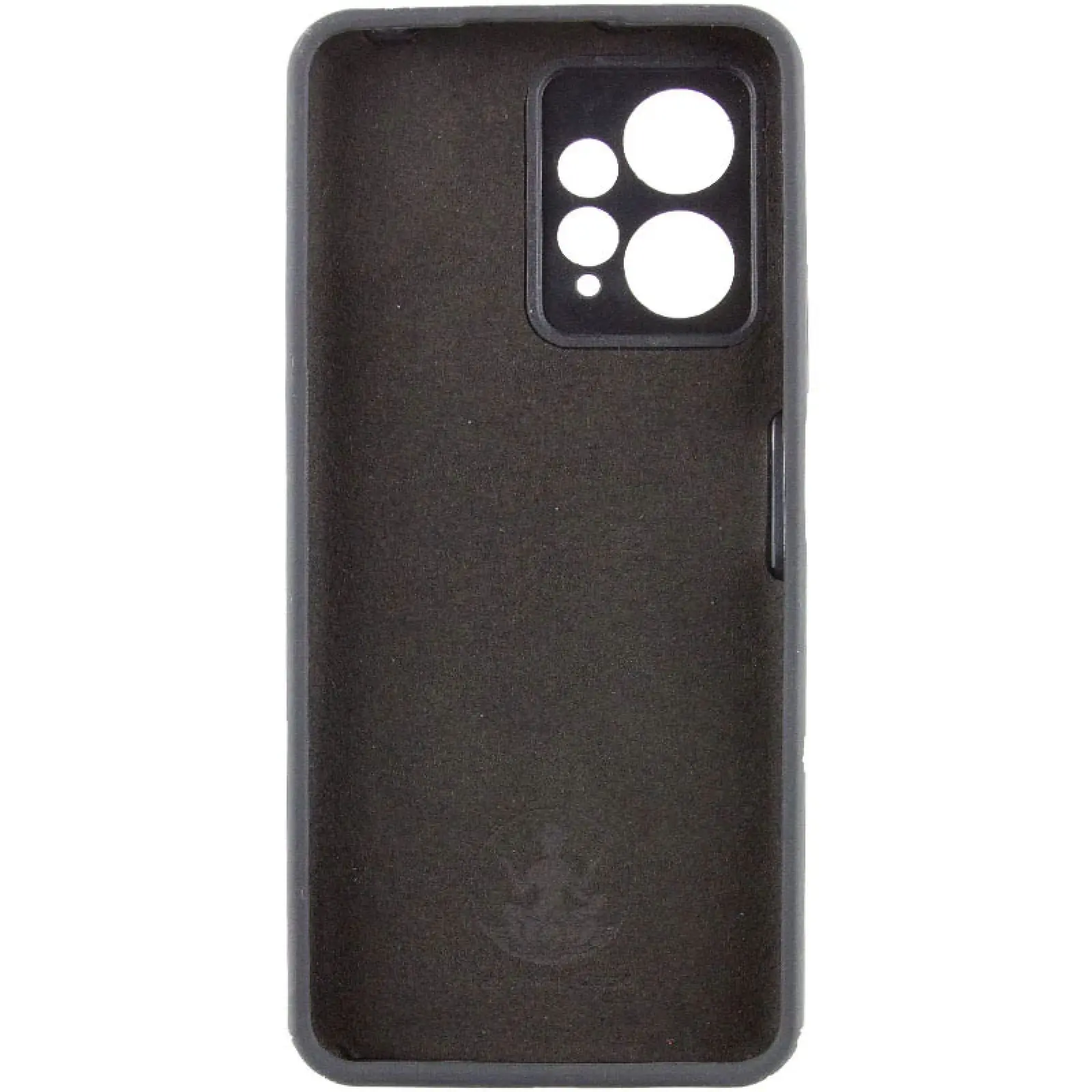 Чехол Silicone Cover Lakshmi Full Camera (AA) with logo для Xiaomi Redmi Note 12 4G, Черный / Black 1, Силикон, купить оптом с доставкой