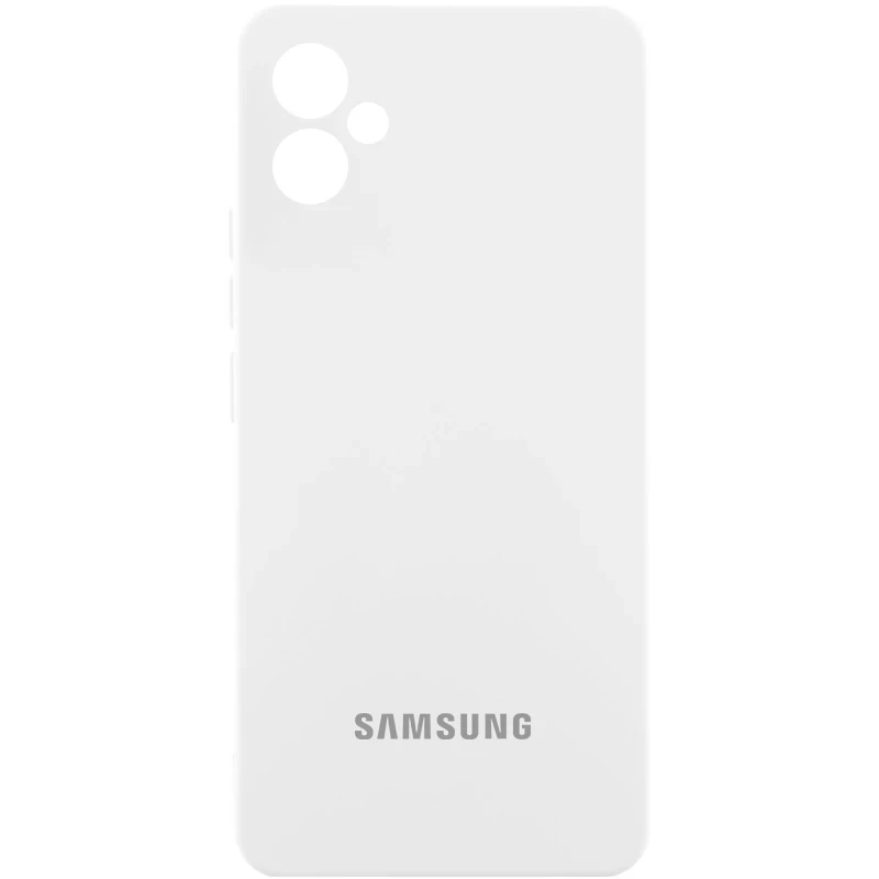 Чехол Silicone Cover Lakshmi Full Camera (AA) with logo для Samsung Galaxy A05, Белый / White, Силикон, купить оптом с доставкой