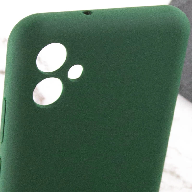 Чехол Silicone Cover Lakshmi Full Camera (AA) with logo для Samsung Galaxy A05, Зеленый / Dark green 3, Силикон, купить оптом с доставкой