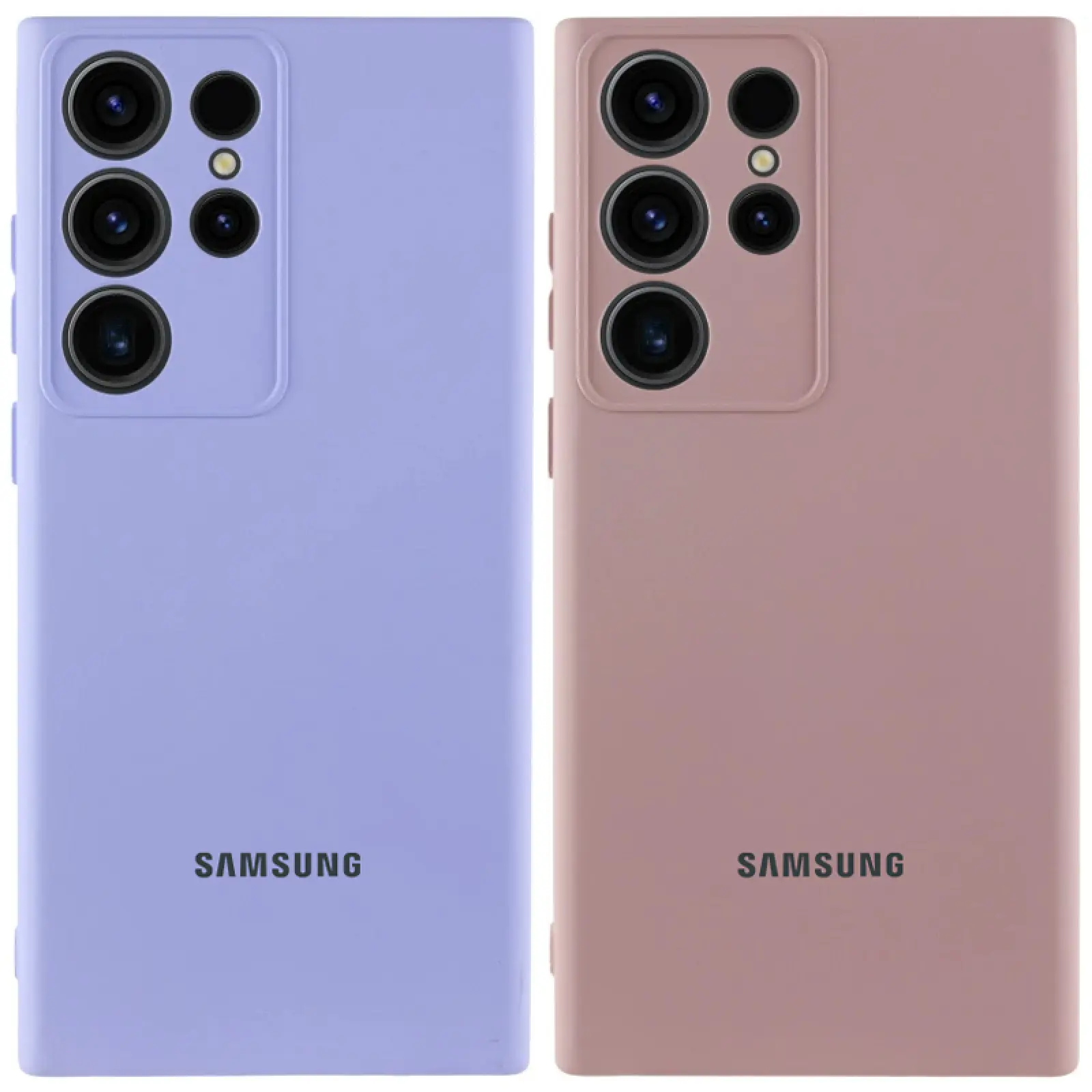 Чехол Silicone Cover Lakshmi Full Camera (AA) with logo для Samsung Galaxy S24 Ultra, Силикон, купить оптом с доставкой