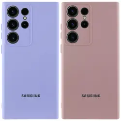 Чехол Silicone Cover Lakshmi Full Camera (AA) with logo для Samsung Galaxy S24 Ultra