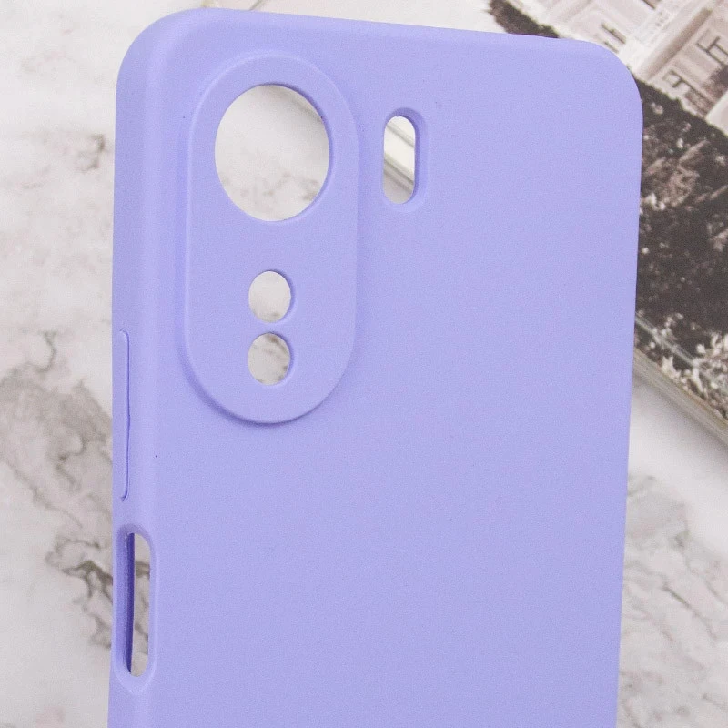Чехол Silicone Cover Lakshmi Full Camera (AA) with logo для Xiaomi Redmi 13C / Poco C65, Сиреневый / Dasheen 4, Силикон, купить оптом с доставкой