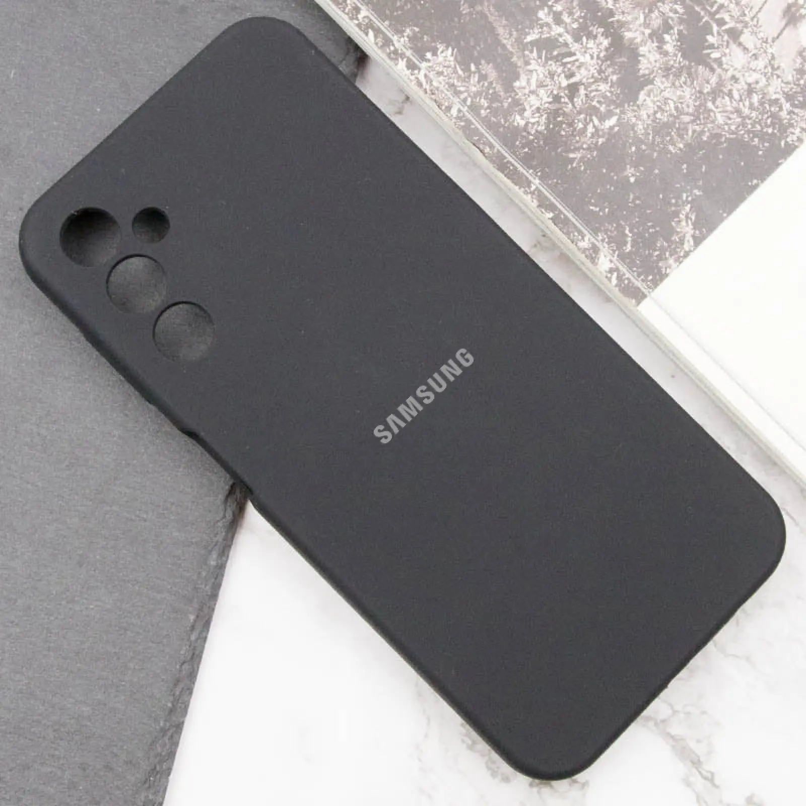 Чехол Silicone Cover Lakshmi Full Camera (AA) with logo для Samsung Galaxy A25 5G, Черный / Black 5, Силикон, купить оптом с доставкой