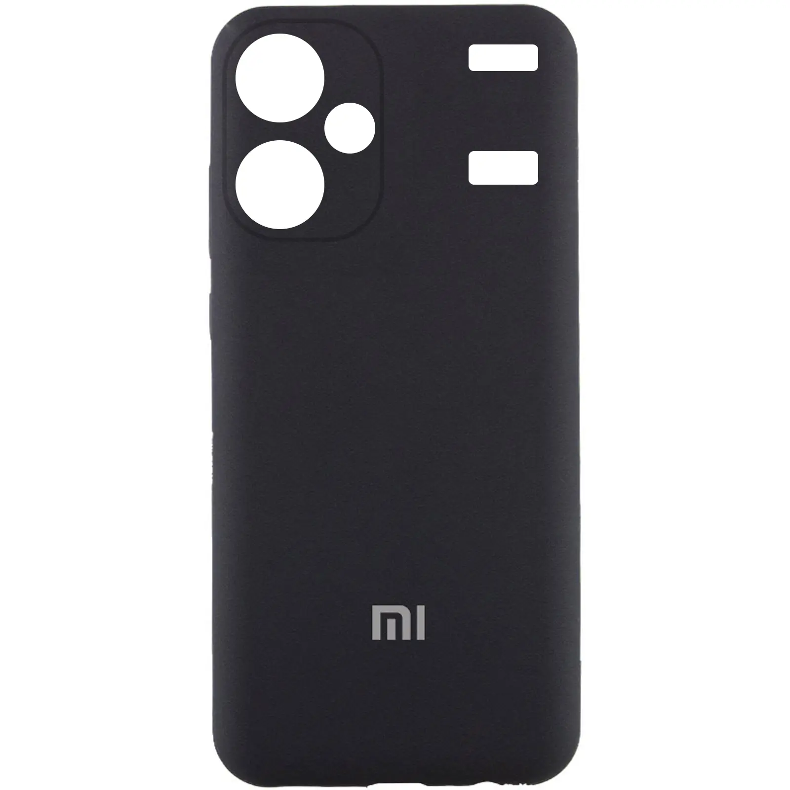 Чехол Silicone Cover Lakshmi Full Camera (AA) with logo для Xiaomi Redmi Note 13 Pro+, Черный / Black, Силикон, купить оптом с доставкой